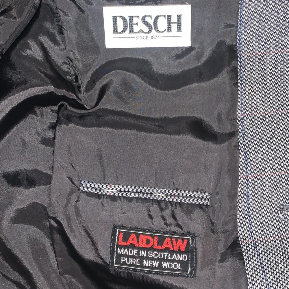 Vintage Desch Two Button Wool Sport Coat